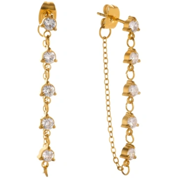 NOLA Drop Chain Studs Confetti by J/A