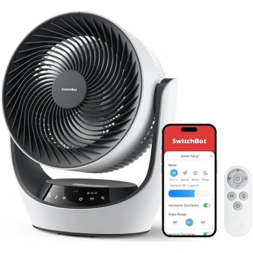 SwitchBot Smart galda ventilators, 22 dB klusais U