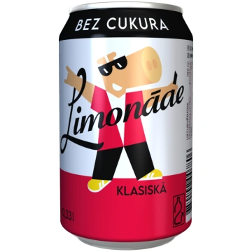Limonāde LIMPO Klasiskā, bez cukura, bundžā, 0.33l