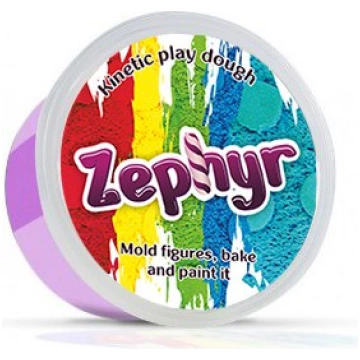 Zephyr 150 g - kinētiskais zefīra plastilīns (viol