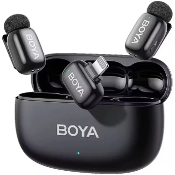 Bezvadu mikrofons Boya Mini 2-03 Lightning, matēta