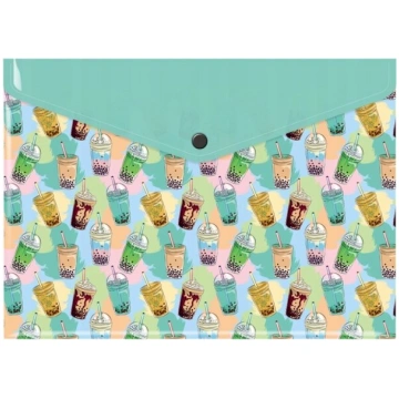 Aploksne A4 ar Bubble Tea dizainu, Pp, Biurfol