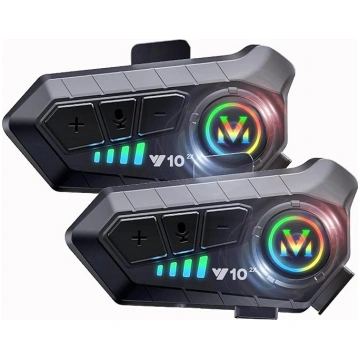 Motociklu interkoms 2 Pack ķiveres Bluetooth austi