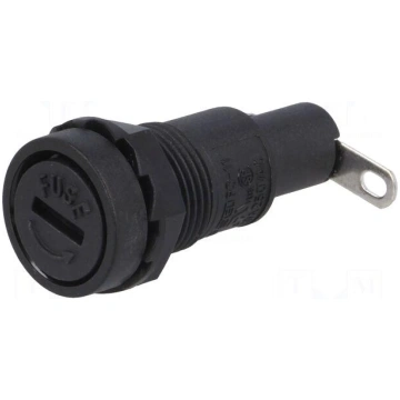 Fuse holder | 5x20mm | 10A | 250VAC | on panel | C