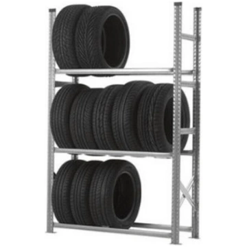 Cinkots metāla riepu plaukts 2500x900x400 3 līmeņi