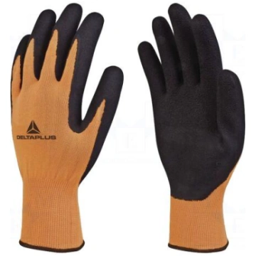 Protective gloves | Size: 7 | orange-black | latex