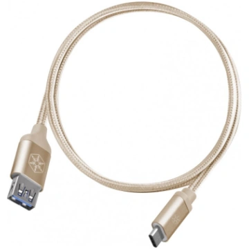 Kabel USB SilverStone USB-A - USB-C 0.5 m (52033) 