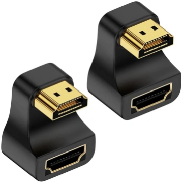 8K U formas HDMI 2.1 adapteris, 360 grādu HDMI pag
