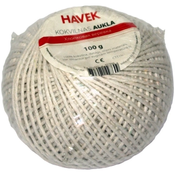Kokvilnas aukla Havek CTT1N, 100g, balta