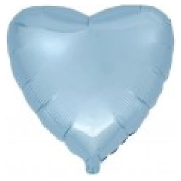 Folijas balons sirds, zila, gaiši, 46cm, Flexmetal