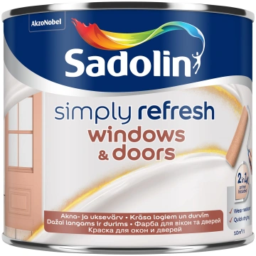 Krāsa, logi/durvis Sadolin Simply Refresh, pus-mat