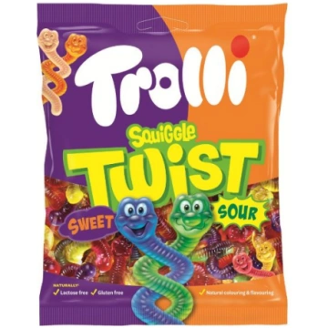 TROLLI želejkonfektes Squiggle Twist, 175g
