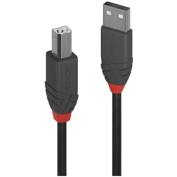 Lindy 0.2M Usb 2.0 Type A To B Cable, Anthra Line 