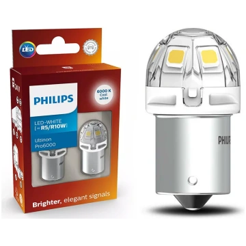 Spuldze PHILIPS LED R5W/R10W 12/24V Pro6000 (2 gab