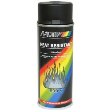 Karstumizturīga krāsa 800°C melna 400ml, MOTIP, 04