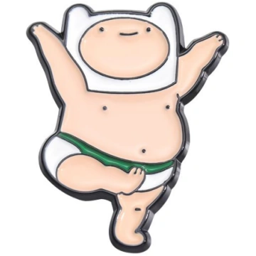 Cartoon Fat Boy Enamel Pins Custom Cute Brooches L