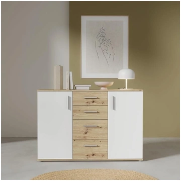 Forte IKOLI Chest of Drawers 120, Modern Chest of 
