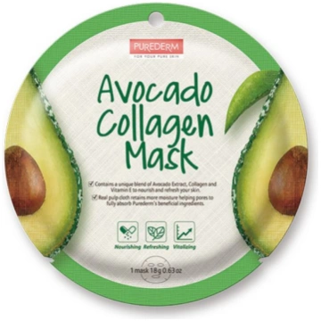 Purederm Avokado kolagēna maska Avocado Collagen 1