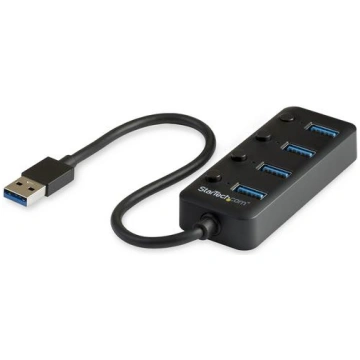 StarTech.com 4-Port Bus Powered USB Hub with Indiv