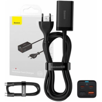 Baseus Quick Charger GaN3 Pro, 2x USB-C, 2x USB, 6