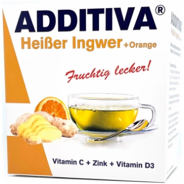 ADDITIVA® Karstais ingvers + Apelsīns C vitamīns +