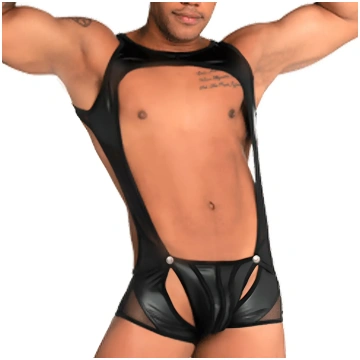 Gigo Fetiche Black Singlet - S