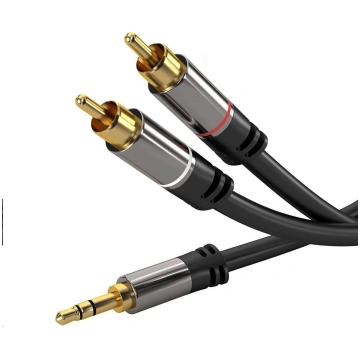 PremiumCord Jack 3.5mm - RCA (Cinch) x2 3m black c