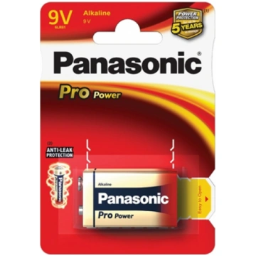 Panasonic Pro Power Gold 9V 6LR61PPG/1BP - 9-Volt 