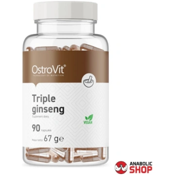 OstroVit Triple Ginseng VEGE Žeņšeņ 90 kapsulas