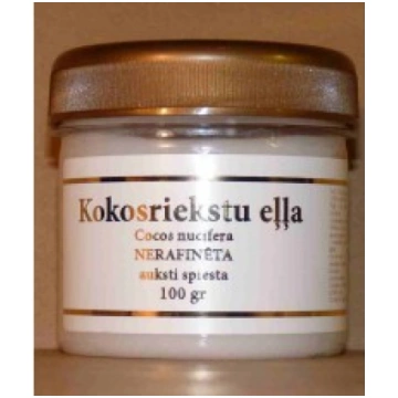Kokosriekstu eļļa nerafinēta 100 g