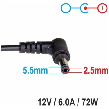 Akyga notebook power adapter AK-ND-28 12V/6.0A 72W