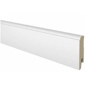 MDF grīdlīste 2,44m/18*120/balta Eesti-hoovelliist