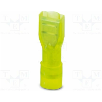 Tip: flat; yellow; Type: insulated; Mat: PA; UL94V