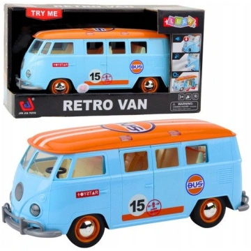 LeanToys Samochod Retro Van Bus Swiatla Dzwieki Ot