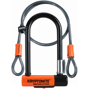 Kryptonite Evolution Mini 7 U-lock with additional