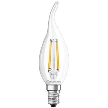LED spuldze E14 C35, 4W 470 lm 2700K, silti balta 