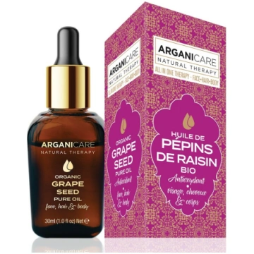 ARGANICARE - GRAPE SEEDS organiskā eļļa sejai, ķer