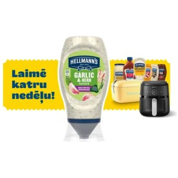 Mērce ķiploku ar zaļumiem HELLMANN'S 250ml - 