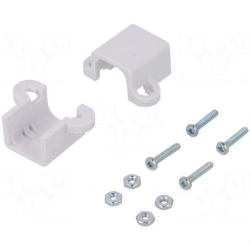 Bracket | white | Pcs: 2 | Holder mat: plastic | D