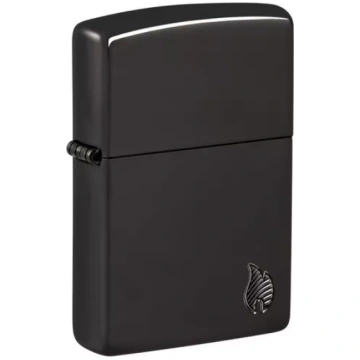 Zippo šķiltavas Armor Flame Black - Elegance un iz