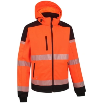Augstas redzamības softshell jaka Palermo, oranža/