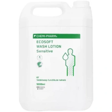 Šķidrās ziepes Ecosoft Wash Lotion Sensitive 5L Ch
