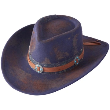 Boho Cowboy Hat - Navy