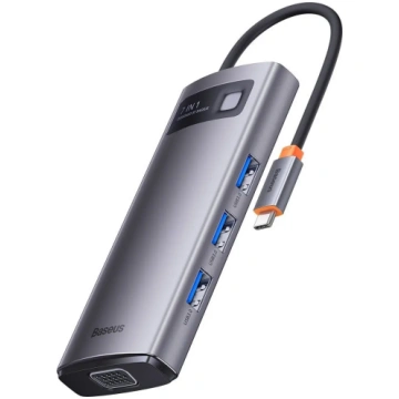 Hub 7in1 Baseus Metal Gleam Series USB-C - 3x USB 
