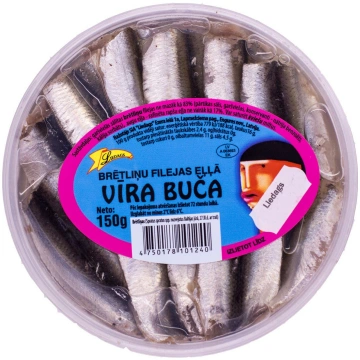 Brētliņu filejas eļļā "Vīra buča" 150g