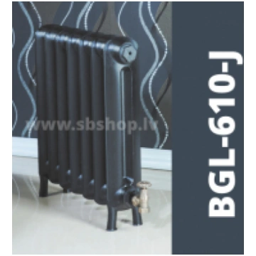 Čuguna radiators BEIGELAI BGL-610-J (8 sekc.) grun
