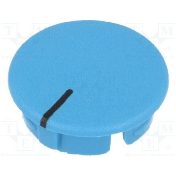 Cap; ABS; blue; push-in; Pointer: black; round | A