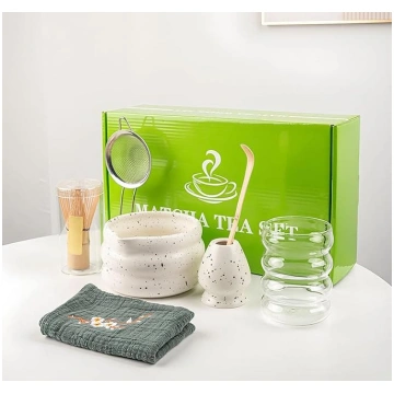 Matcha slotiņas komplekts ar Matcha bļodiņu, 8 pri