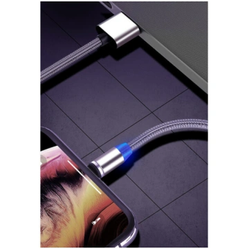 Magnētiskais kabelis Perfee, 3in1, micro USB, Type