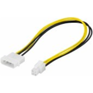 Deltaco Adapter Cable 4 pin to ATX12V 0.3m aksesuā